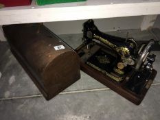 A Singer sewing machine