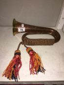 A regimental bugle