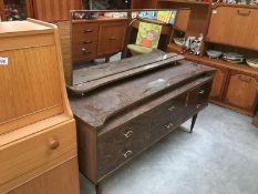 A 1960s mirror backed dressing table