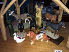 A collection of animal figures