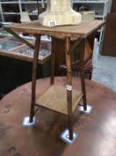 A vintage bambook side table