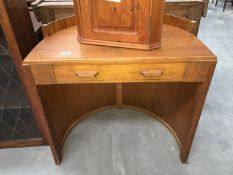 An Art Deco oak dressing table