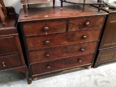 A 2 over 3 chest of drawers