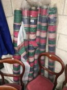 8 rolls of matching fabric