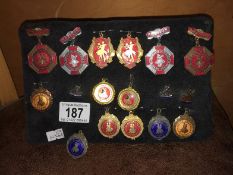 A quantity of dance medals