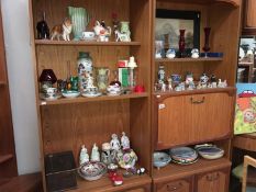 A quantity of glassware and pottery etc