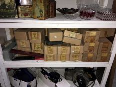 A quantity of boxed vintage electrical items