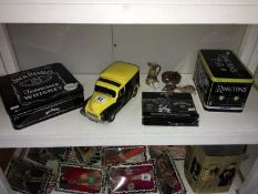 A Wade Ringtons tea Morris Minor van and items of Wade etc