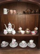 A quantity of tea sets, including part Royal Albert tea set,