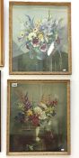 A pair of framed and glazed Vernon Ward floral still life prints, images 45 x 54cm