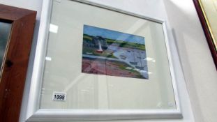 A signed Cornish school painting in acrylics entitled 'Rock Sailing Club' (Cornwall) by Tim Treagust