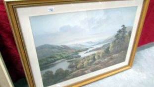 A framed and glazed print 'Glen Affric' by Wendy Reeves