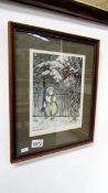 A framed and glazed Arthur Rackham print, image 18.5 x 23.5cm