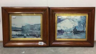 A pair of well framed prints being Monet and William Dyce