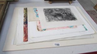 A folder of 10 mono prints by Walter Steinberg (B.1922)