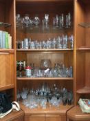 4 shelves of interesting glasses