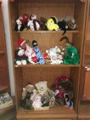 A large quantity of cuddly toys including Ty beanies