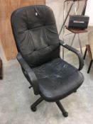 A black office chair