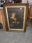 A well framed and glazed print of Bubbles by Millais