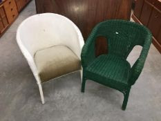 2 painted loom chairs