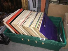 A box of records