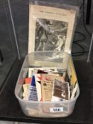 A box of ephemera