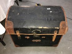 A dome top trunk with inner tray