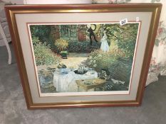 A well framed and glazed Monet print