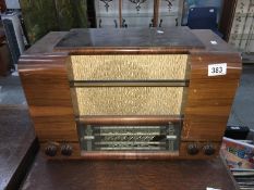 An old valved radio