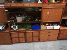 A teak cabinet