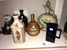 2 Burberry decanters & 2 others & Burberry jug