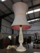 A nice white table lamp
