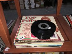 A large quantity of records including Elvis, Rolling Stones etc