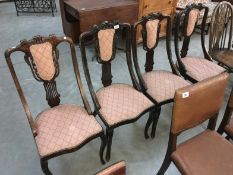 A set of 4 old chairs