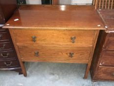 A 1950s 2 drawer chest