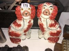 A pair of Victorian Staffordshire dogs