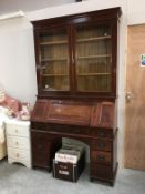 A Victiorian bureau bookcase