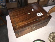 A rosewood box