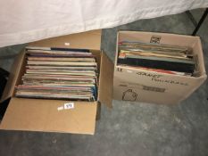 2 boxes of LP records including country music