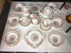 33 pieces of Royal Grafton bone china Regency Pottery teaware