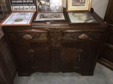 A carved sideboard