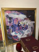 A framed and glazed Gustav Klimt print