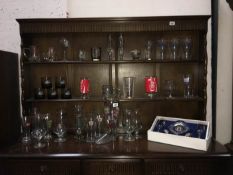 A quantity of beer glasses etc