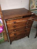 A Victorian mahogany chest commode