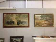 A David Shepherd elephant print and 1 other