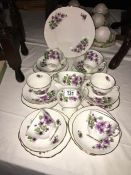 A six place setting Royal Vale floral teaset