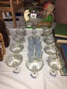 A quantity of Babycham glasses etc