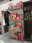 A good collection of boxed Sindy sets including Buggy, Caravan,