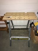A foldable work bench