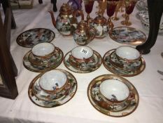 An oriental tea set